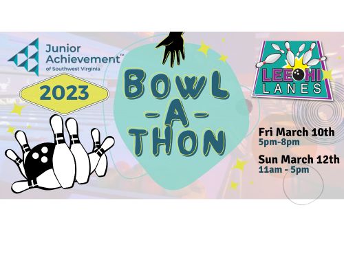 Junior Achievement Bowlathon - March 10 at 5:00 pm  & March 12 at 11:00 am  &  2:00 pm