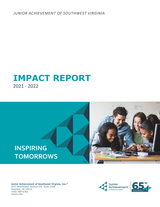 Junior Achievement of Southwest Virginia Impact Report 2021-2022 cover