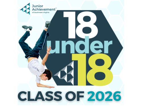 Junior Achievement's 18 under 18 in partnership with the Roanoker Magazine.