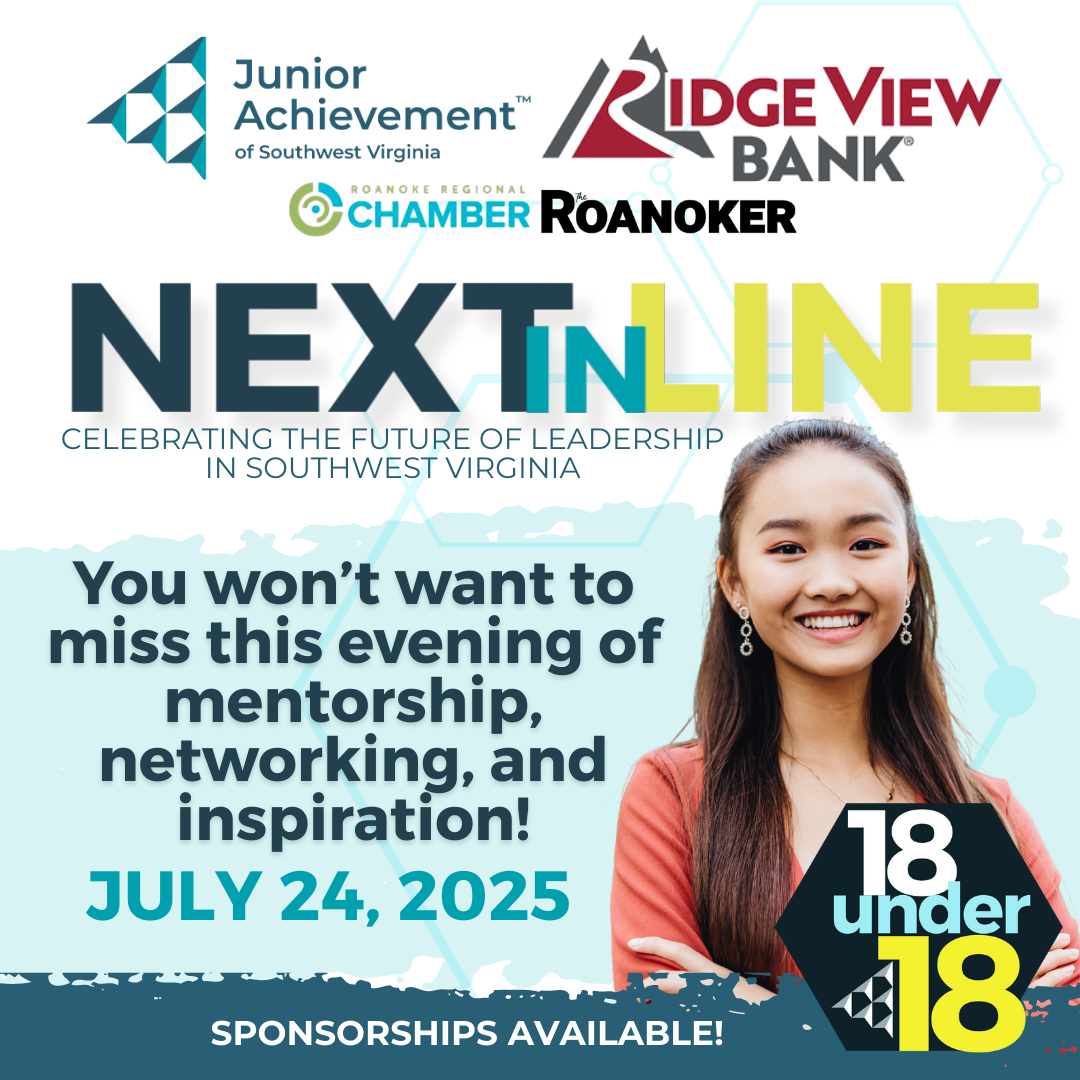 Next In Line Sign Next In Line | Junior Achievement of Southwest Virginia